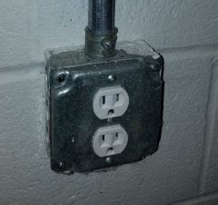 electrical boxes for basement|basement outlet box replacement.